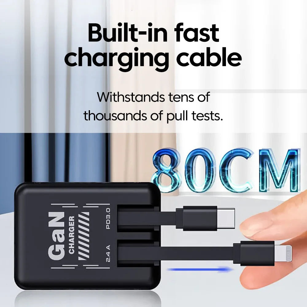 BowLift | 120W Fast Charging Retractable Charger
