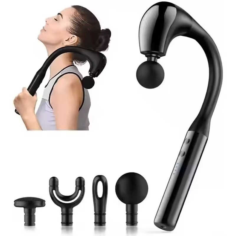 BowLift | 2025 Curved Smart Electric Massage Gun - Handheld Deep Tissue Massager