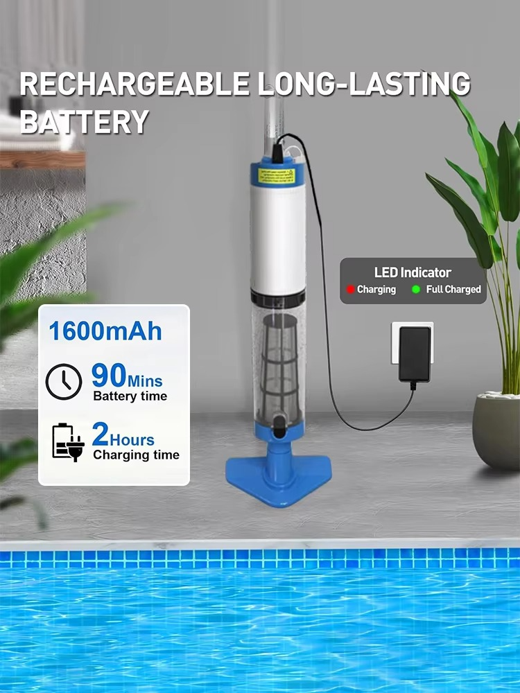 BowLift | Cordless Rechargeable Pool Vacuum Cleaner with 3-in-1 Cleaning Function