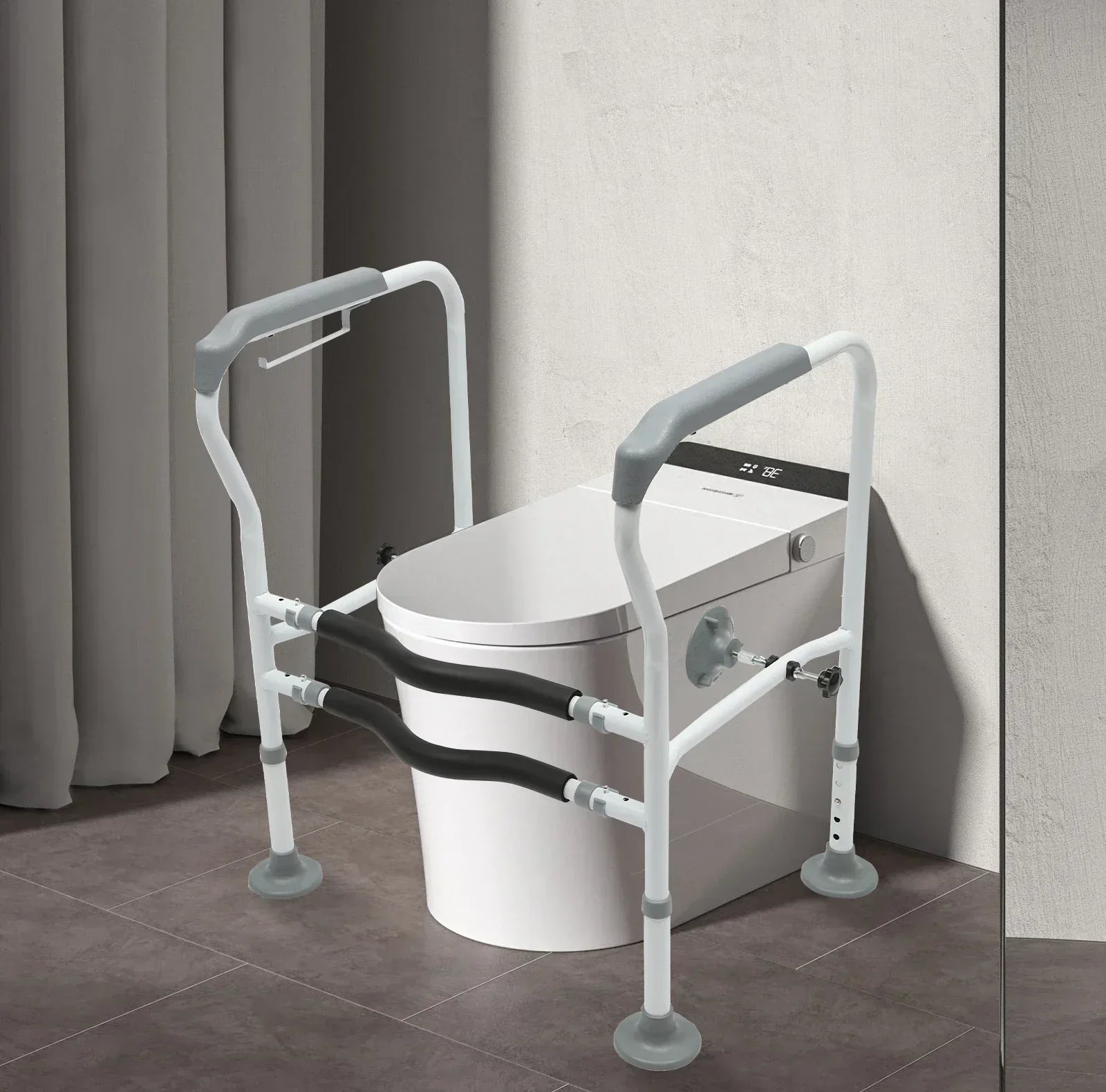 BowLift | Height-adjustable Toilet Senior Care Comfort Safety Rails