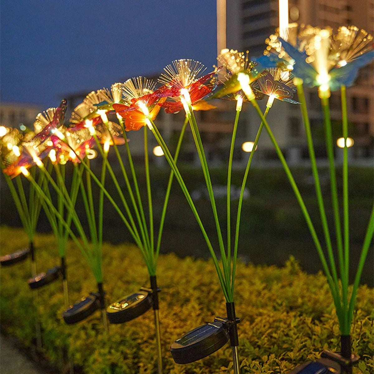 BowLift | SolaraGlow Butterfly Light | Solar Powered & Color Changing | Weatherproof | 72 cm Height