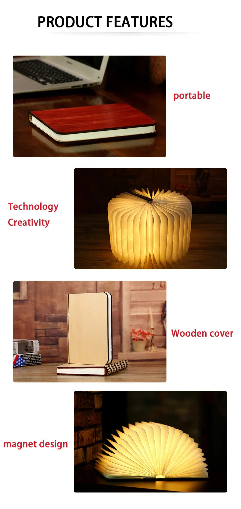 BowLift | Creative Book LED Night Light