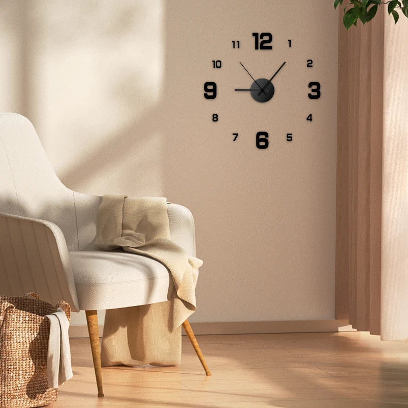 BowLift | Creative frameless wall clock