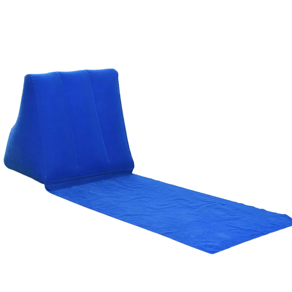 BowLift | AirNiva Inflatable Beach Mat | With Backrest | Foldable & Comfortable | For Travel & Camping