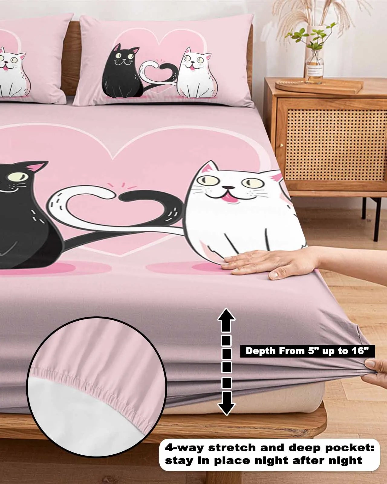 BowLift | 3pcs Octopus Eye Floral Comfortable Duvet Cover Bedding Set