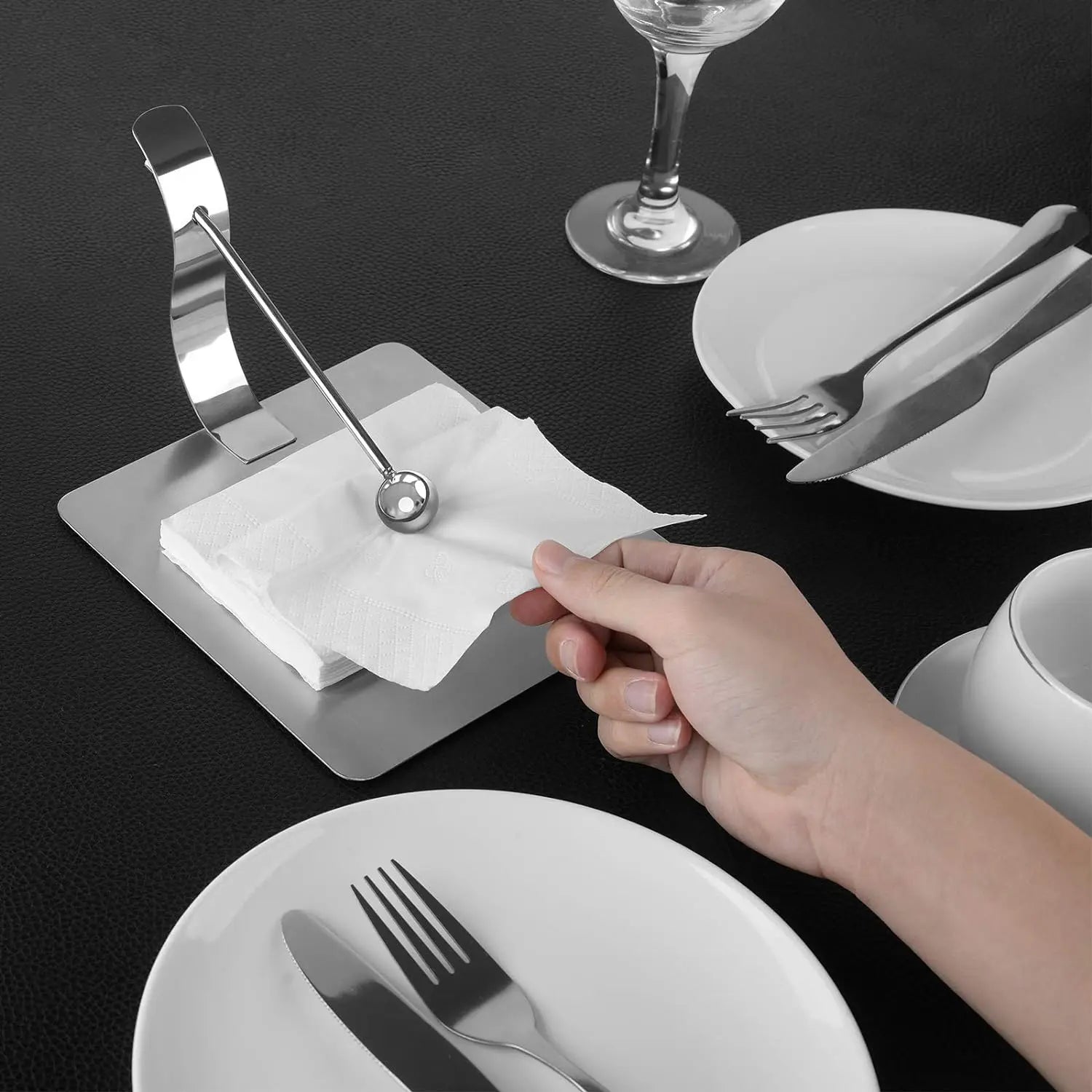 BowLift | Stainless Steel Wipe Napkin Holder