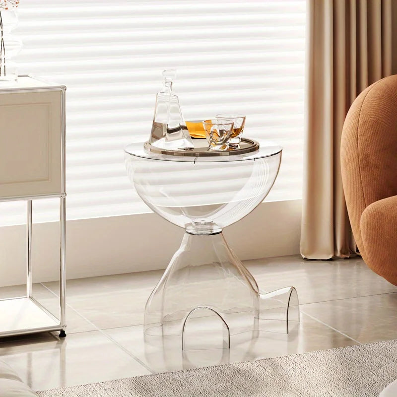 BowLift | European Acrylic Transparent Space-Saving Coffee Table