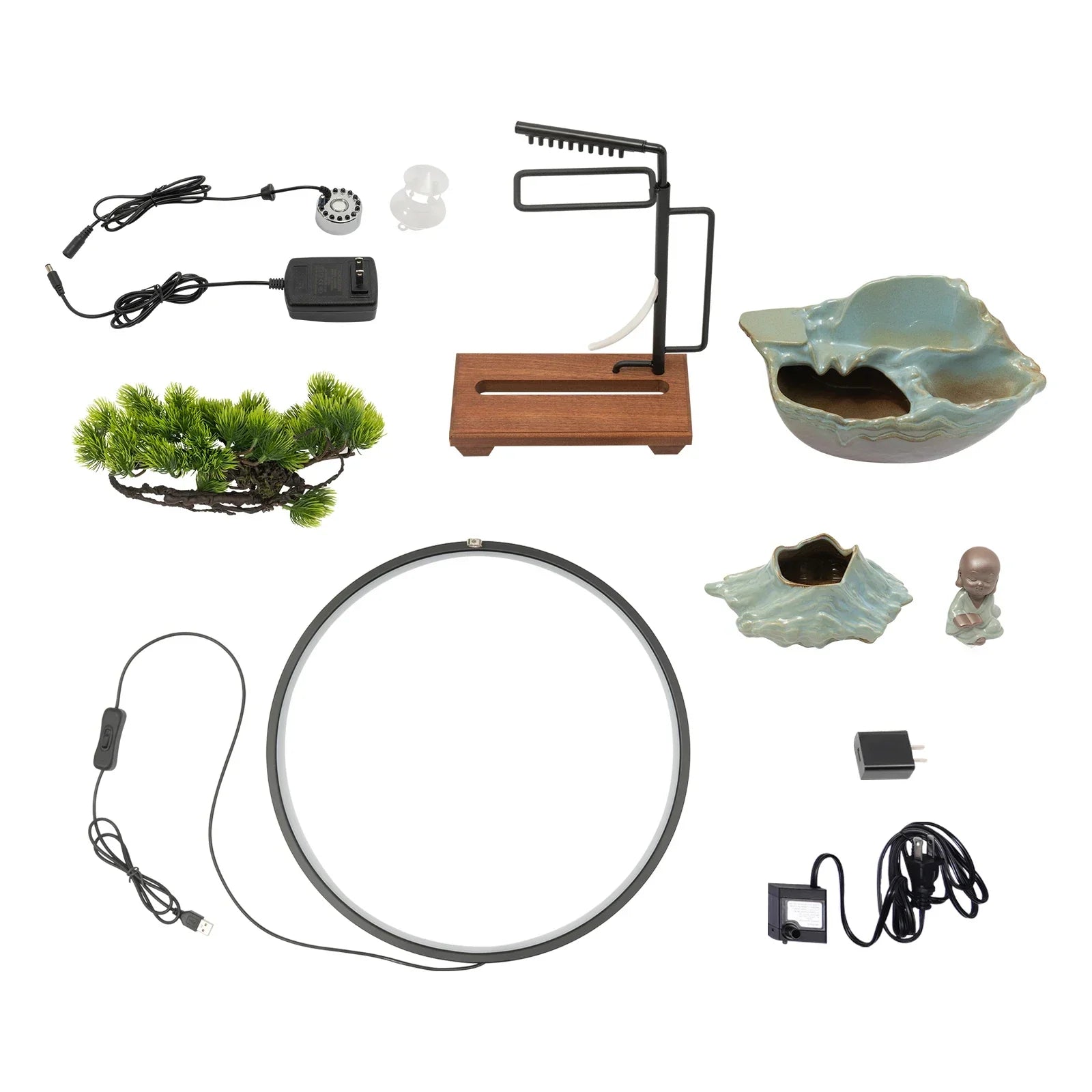 BowLift | Waterfall Fortune LED Incense Burner Zen Decor