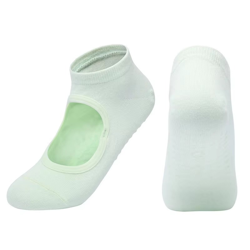 BowLift | Non Slip Backless Yoga Socks with Breathable Cotton Grip