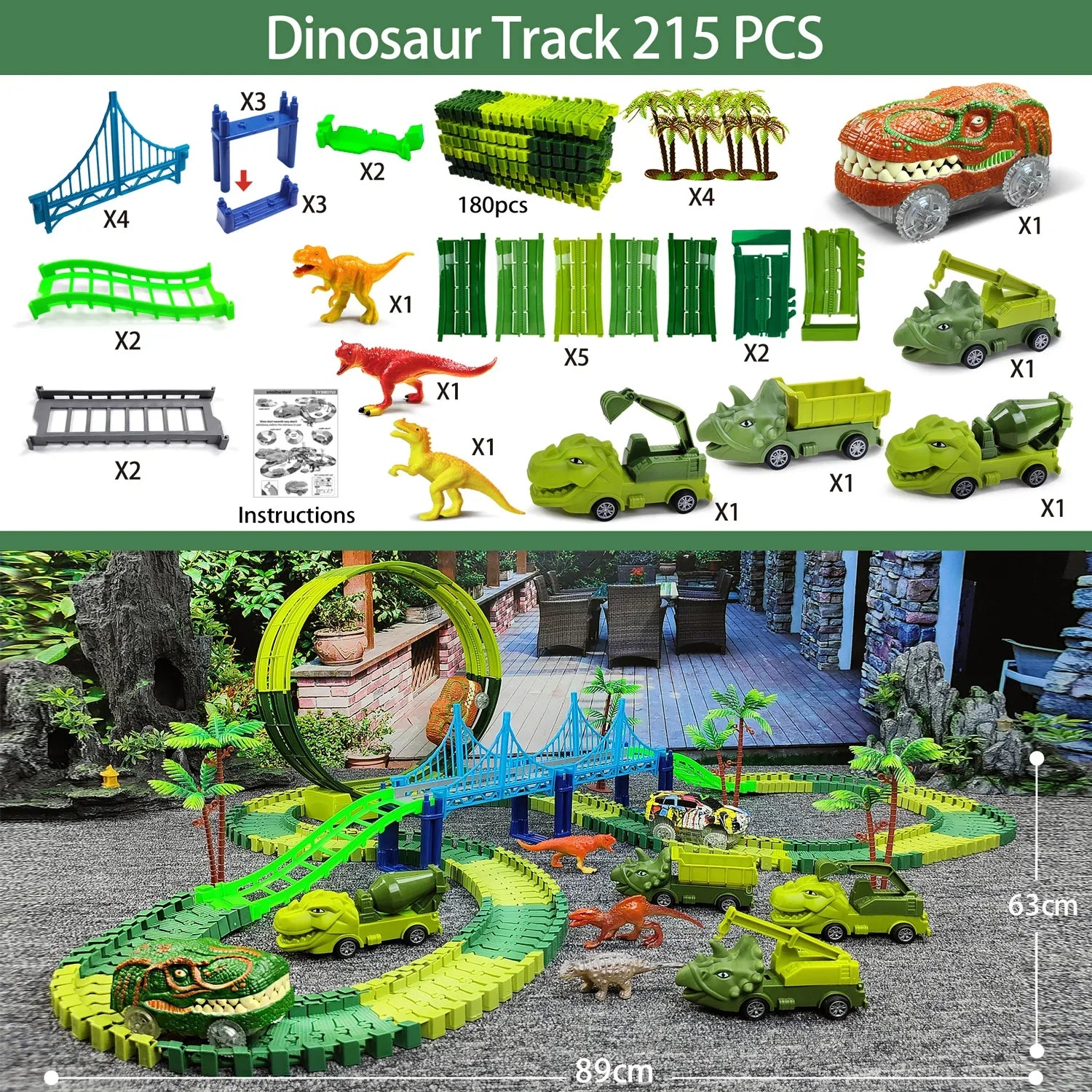 BowLift | Electric Magic Climbing Dinosaur Track Toy