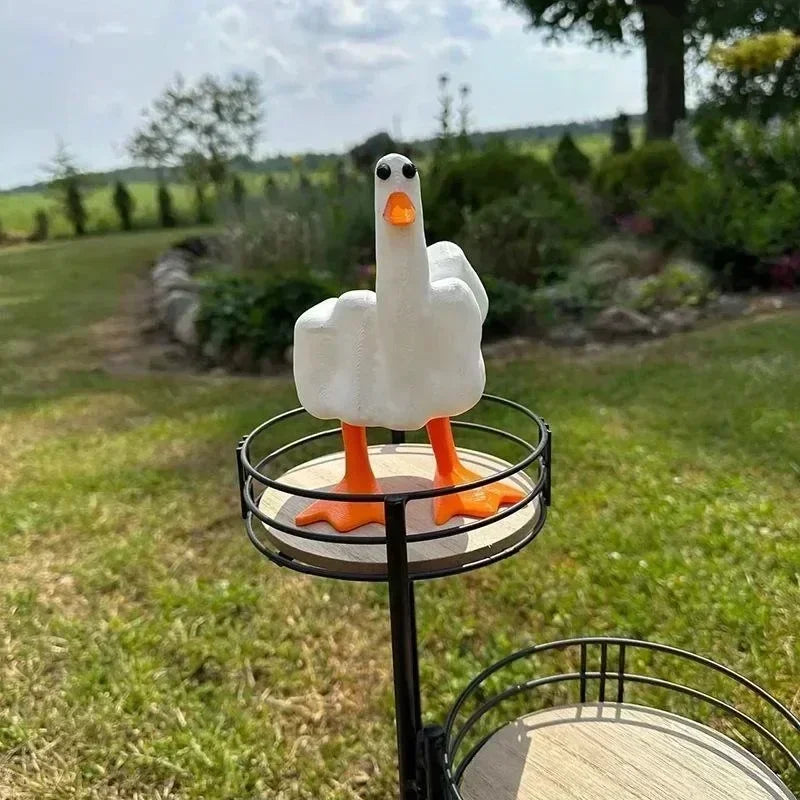 BowLift | Middle Finger Resin Duck Decor