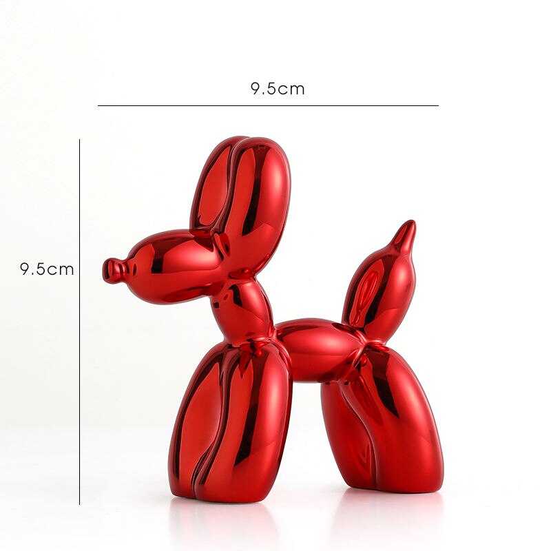 BowLift | Balloon Dog Sculpture, Balloon Art Statue, Mini Collectible Figure, Home Decor, Resin Figure, Desk Accessories, Room Decoration