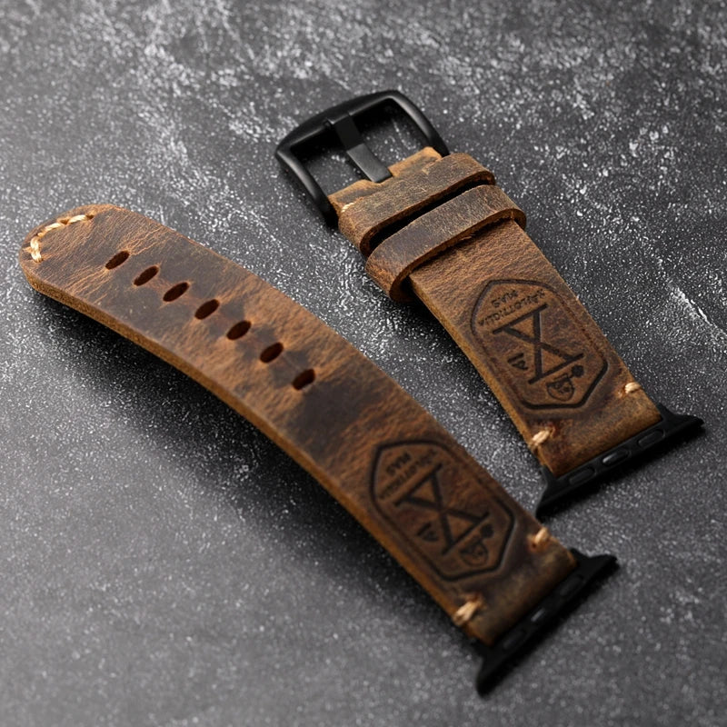BowLift | Handcrafted genuine leather cowhide Apple Watch band