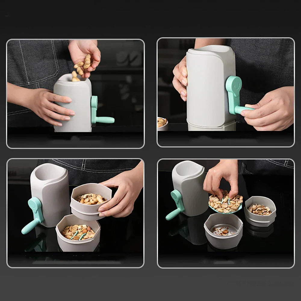 BowLift | Manual Crank Peanut Chestnut Shell Cracker Gadget