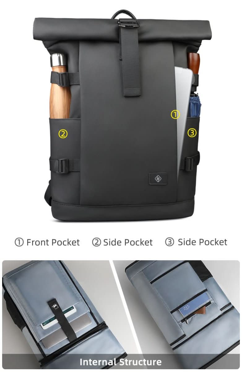 BowLift | Expandable outdoor backpack with large volume & laptop compartment