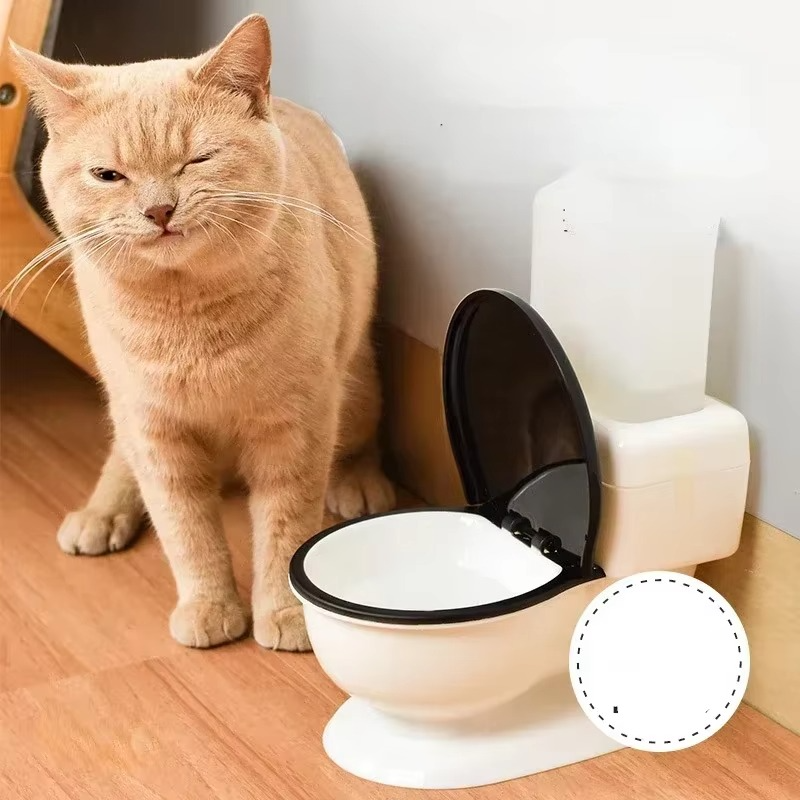 BowLift | 20oz Cat Toilet-Style Automatic Water Dispenser Bowl