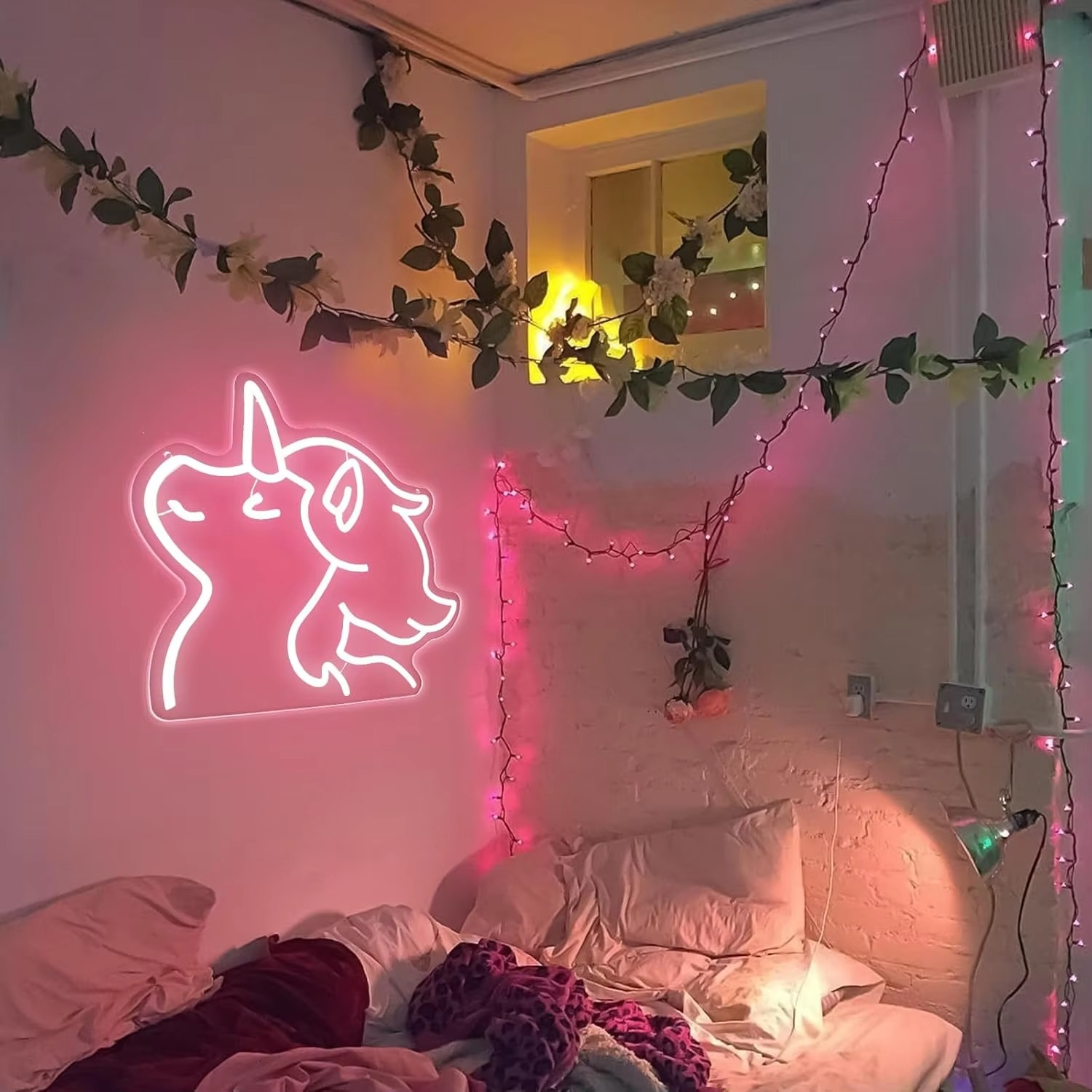 BowLift | Charming Unicorn LED Neon Light – Adjustable Brightness for Perfect Room Ambiance