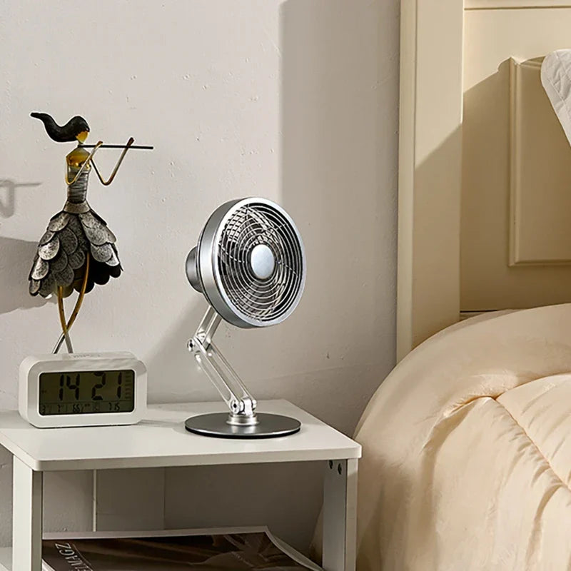 BowLift | Height-Adjustable Stand Compact Turbo Mini Desk Fan