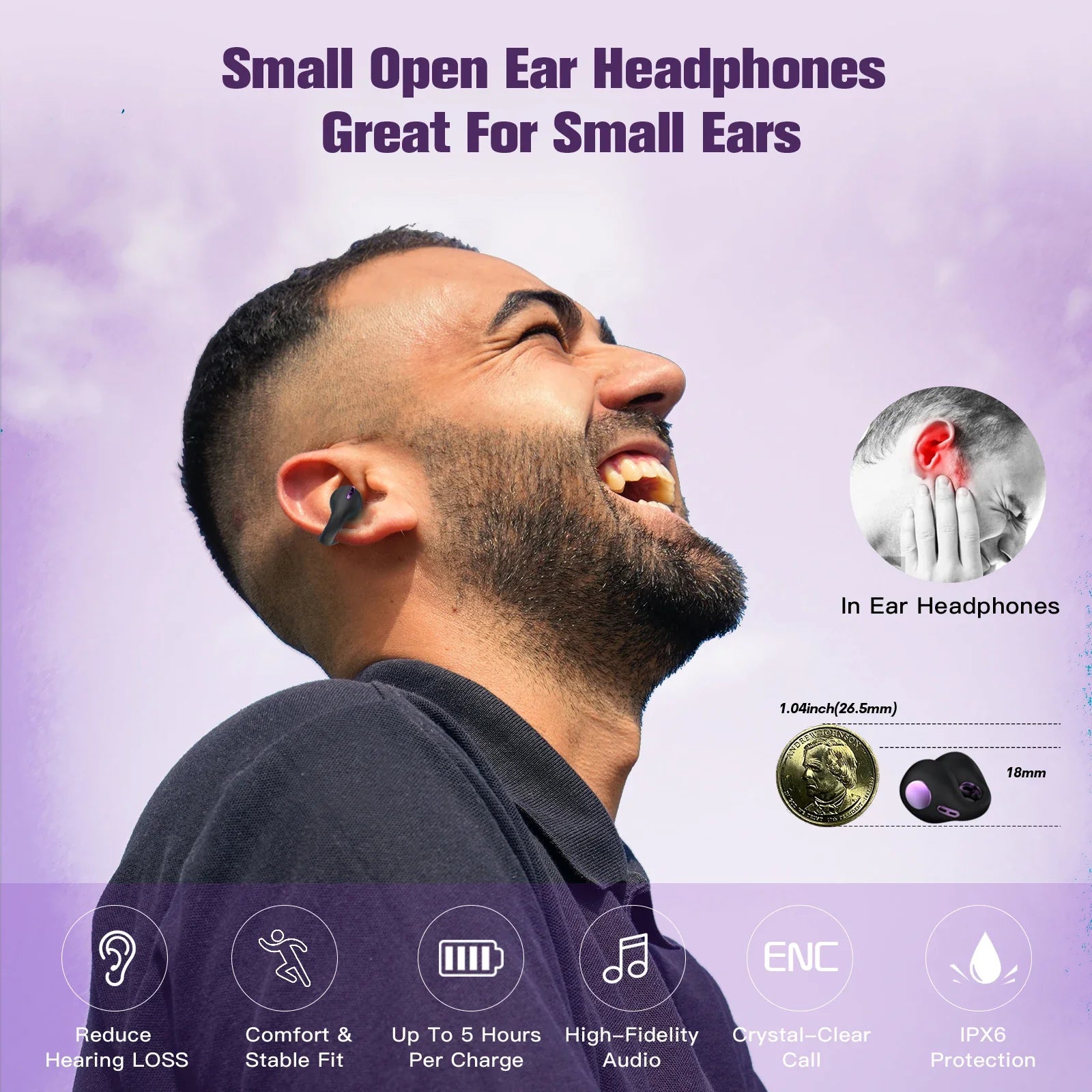BowLift | Bone Conduction Ear Clip Headphones