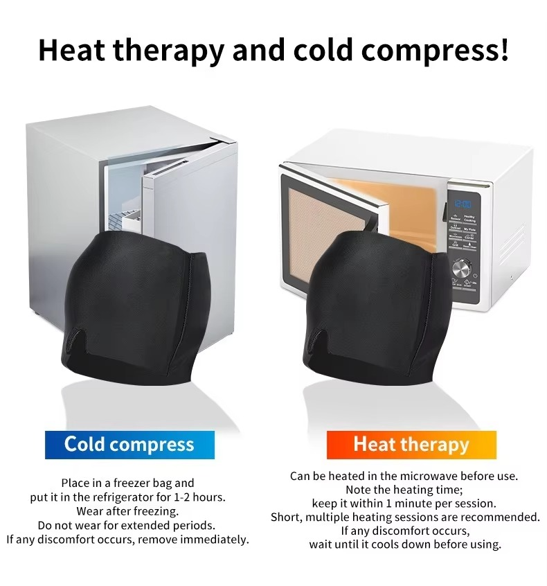 BowLift | Migraine Relief Ice Cap – Hot & Cold Gel Therapy Headache Hat with Eye Mask