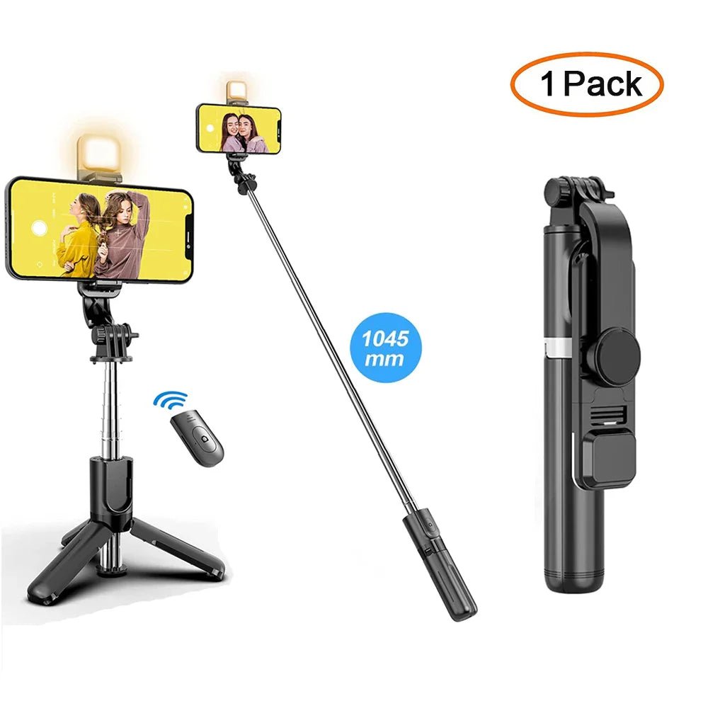 BowLift | Bluetooth Selfie Stick Tripod with Fill Light