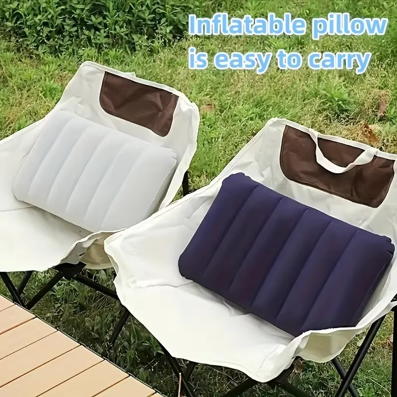 BowLift | Inflatable Travel and Camping Pillow, Foldable Air Cushion 18.5 x 11.8 in