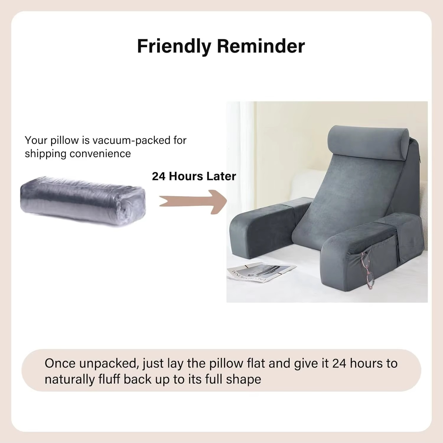BowLift | Ultimate Comfort Adjustable Backrest Pillow for Multipurpose Use