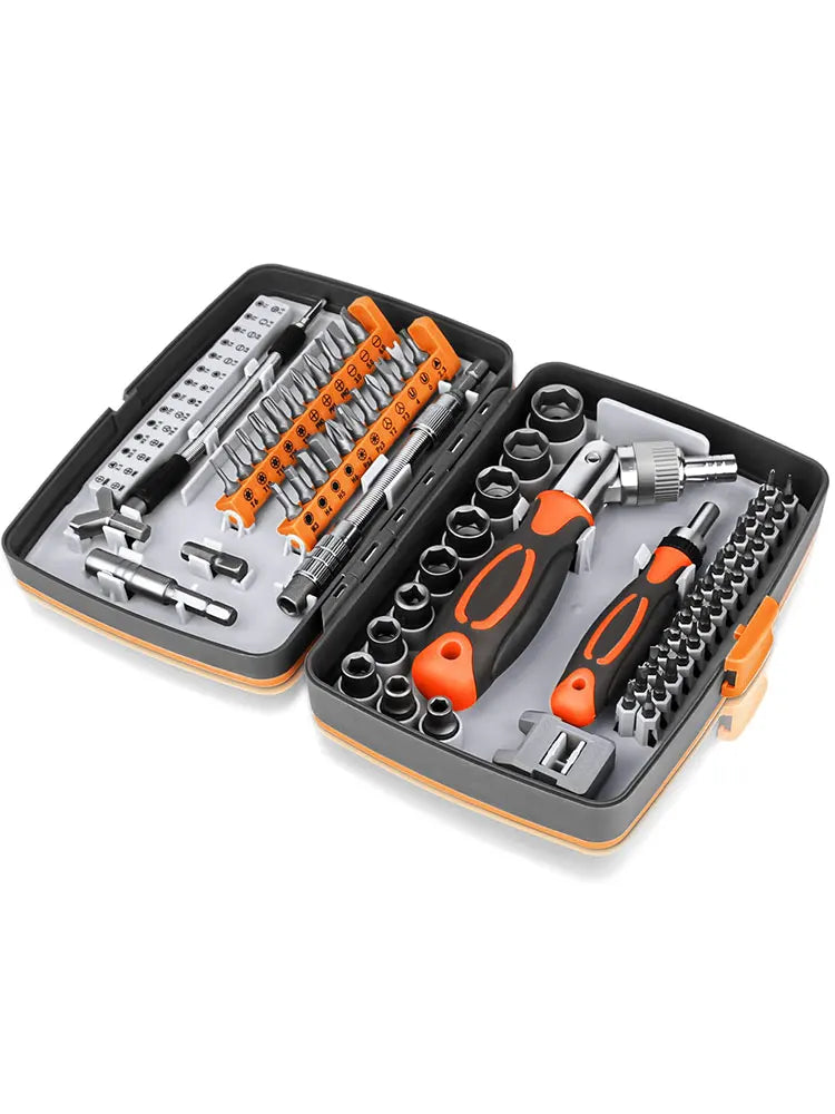 BowLift | 68-in-1 Ratchet Screwdriver Set with Magnetic Bits & Extension Rod – FortiDrive