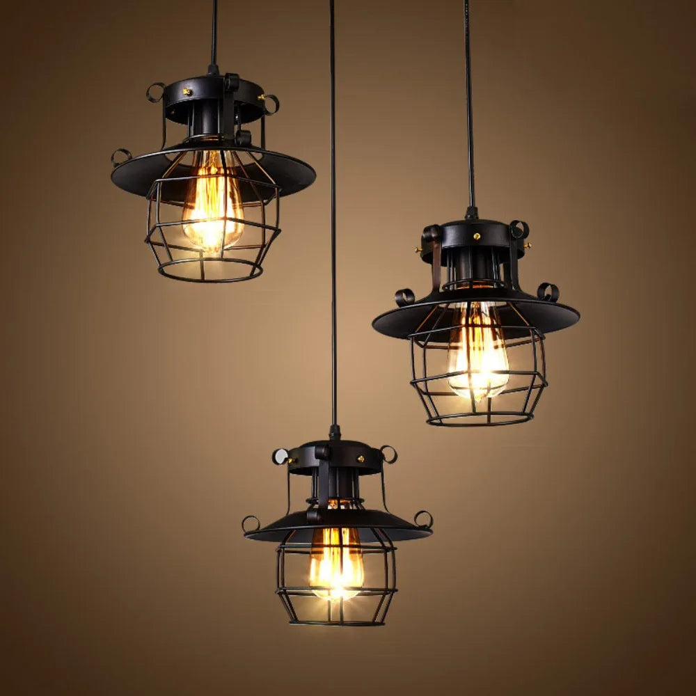 BowLift | Norah Retro-Industrial Pendant Light