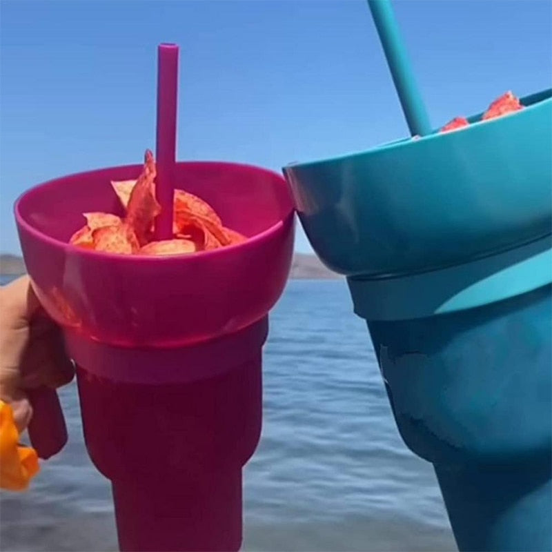 BowLift | 2in1 Snack Holder Drink Cup
