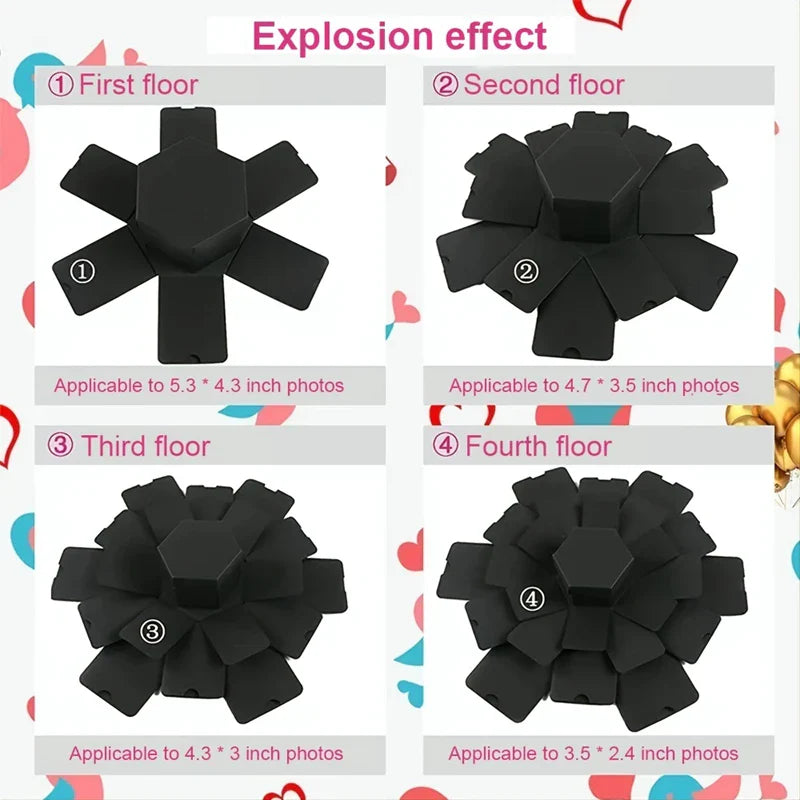 BowLift | Hexagon Photo Explosion Box