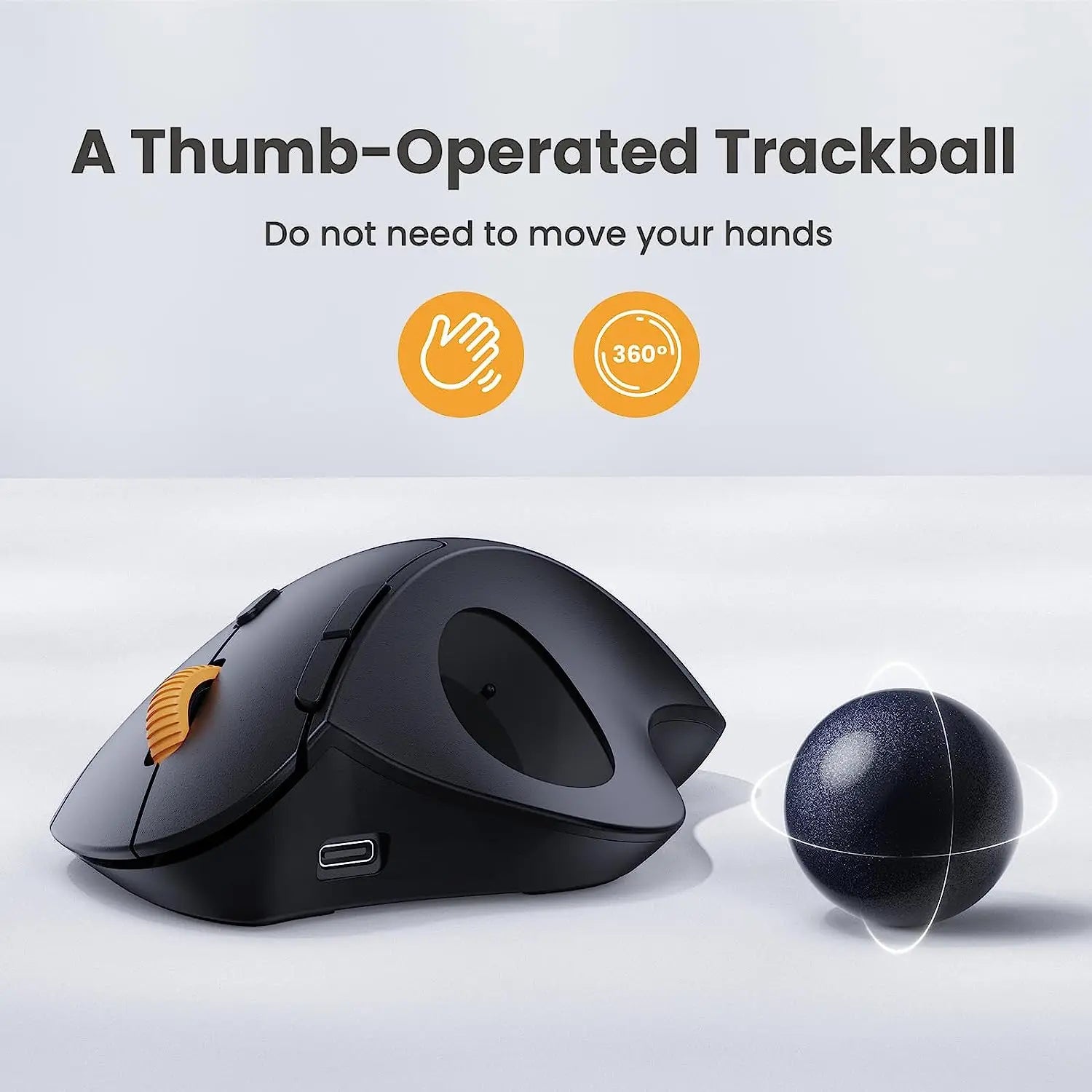 BowLift | Ergonomic Wireless Trackball Mouse