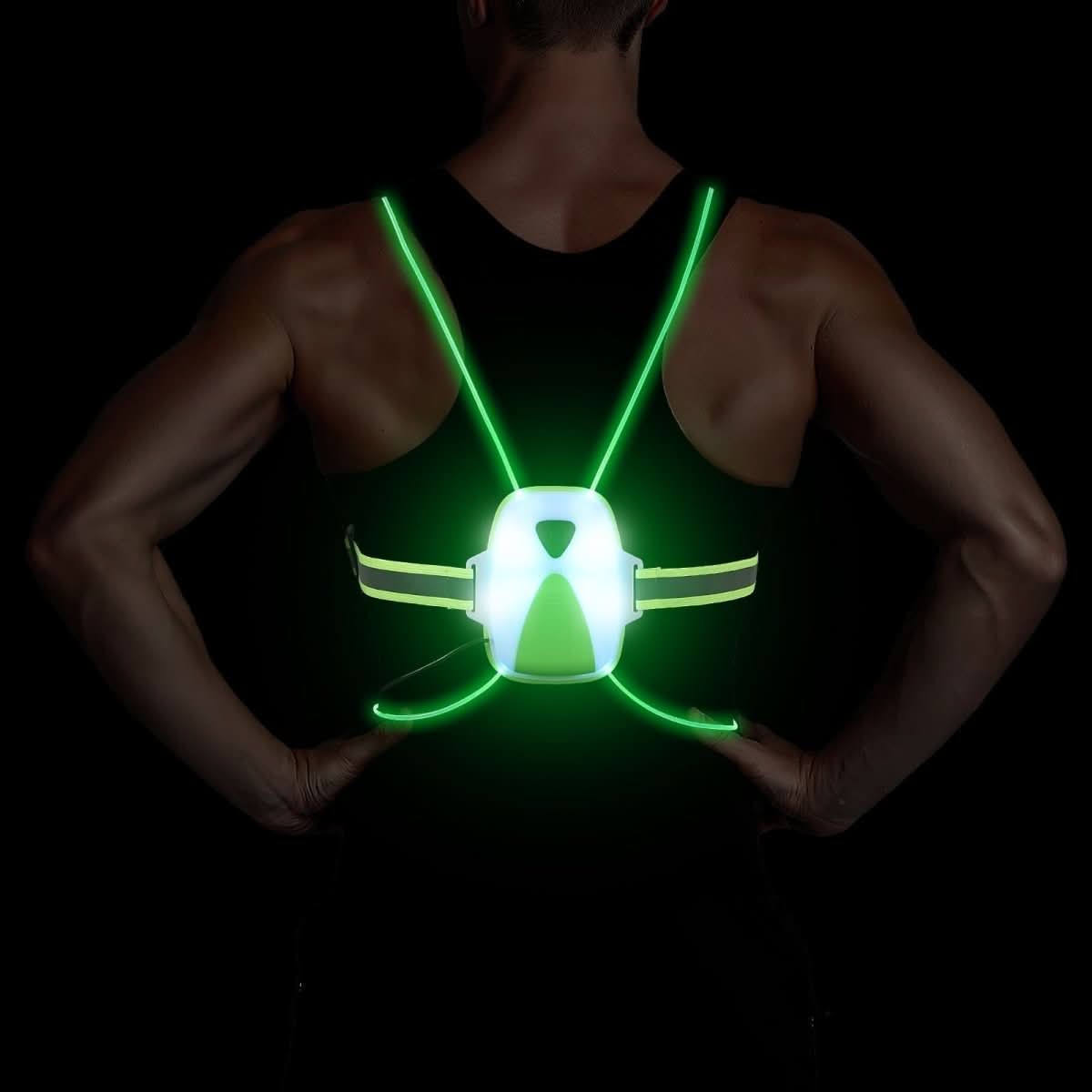 BowLift | Adjustable luminous waistcoat for jogging & outdoor activities