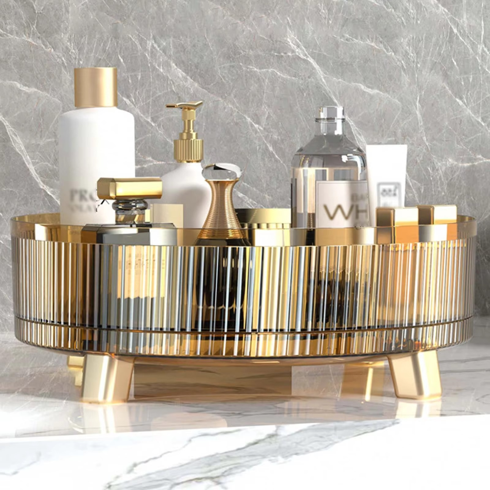 BowLift | Clear Rotating Makeup Organizer for Easy Access & Display