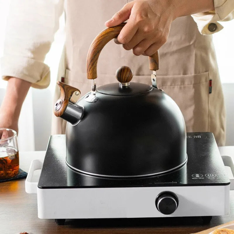 BowLift | 1 piece 2.5/3 l liter kettle made of stainless steel, thickened kettle, gas induction stove, universal kettle, kettle
