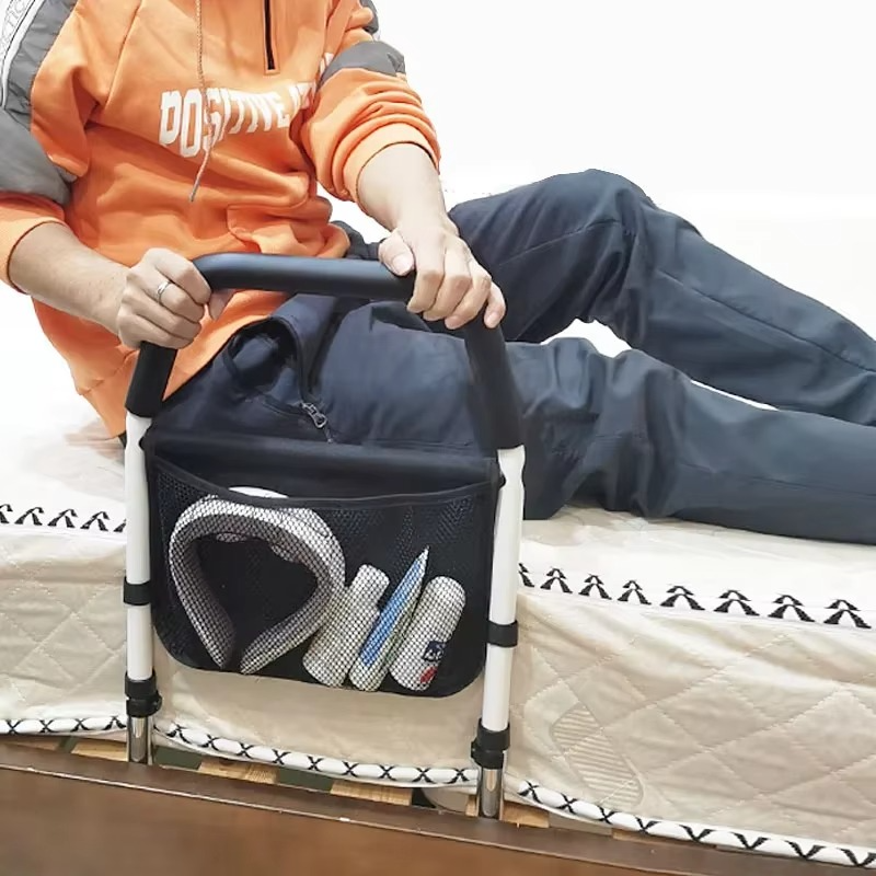 BowLift | Adjustable Assistive Bed Rail for Seniors, No-Drill Safety Handle for Fall Prevention