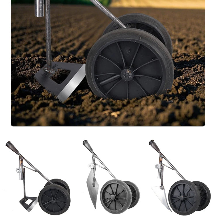 BowLift | GravoHack Duo Hand Hoe | Forged Manganese Steel | For Weeding & Loosening | Suitable for Wooden Handles