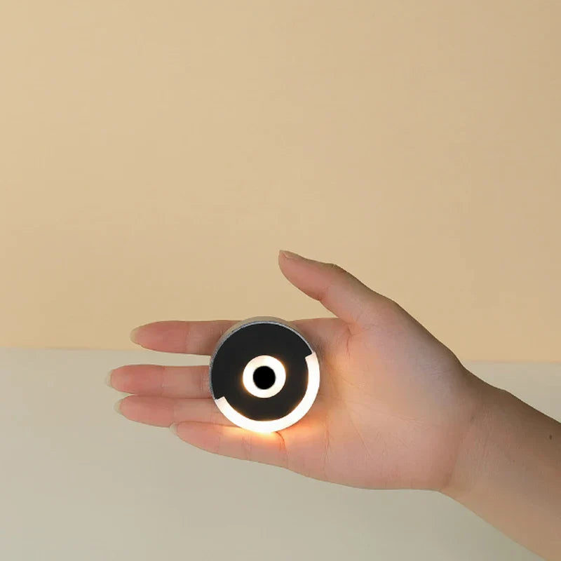 BowLift | Compact Circular Touch LED Portable Night Lamp