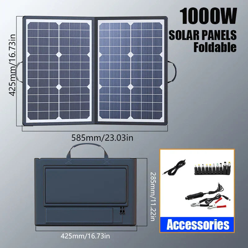 BowLift | Suncraft ProCharge 1000 | Foldable Solar Panel | 1000W | MPPT & USB-C Power