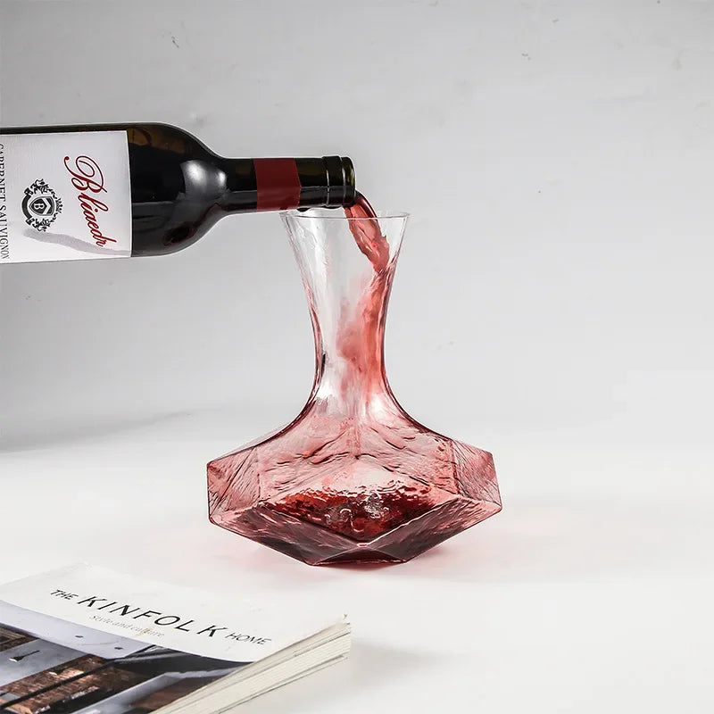BowLift | Irregular Crystal Glass Wine Decanter