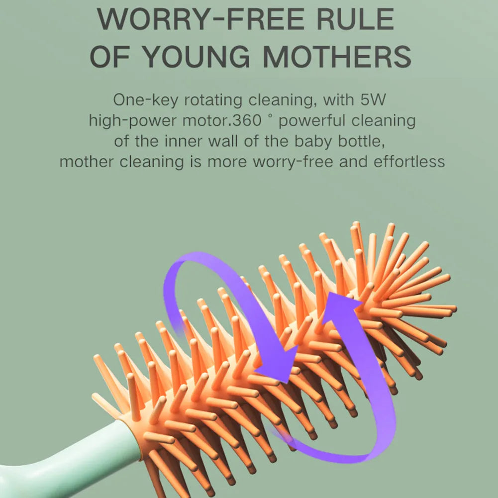 BowLift | Electric Rotating Silicone Bottle Cleaner Set