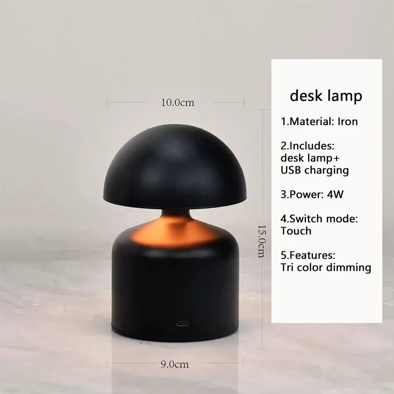 BowLift | LumoVerde LED table lamp | Rechargeable | 3 color temperatures & touch dimmer | 4W | 5V
