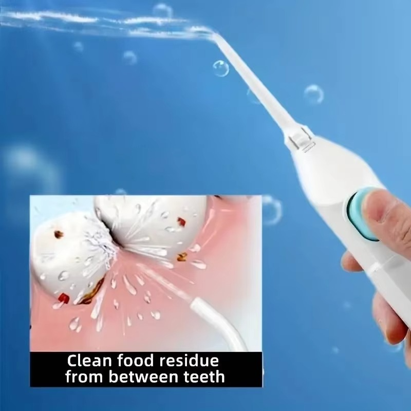 BowLift | Portable High Pressure Manual Water Flosser for Teeth Cleaning