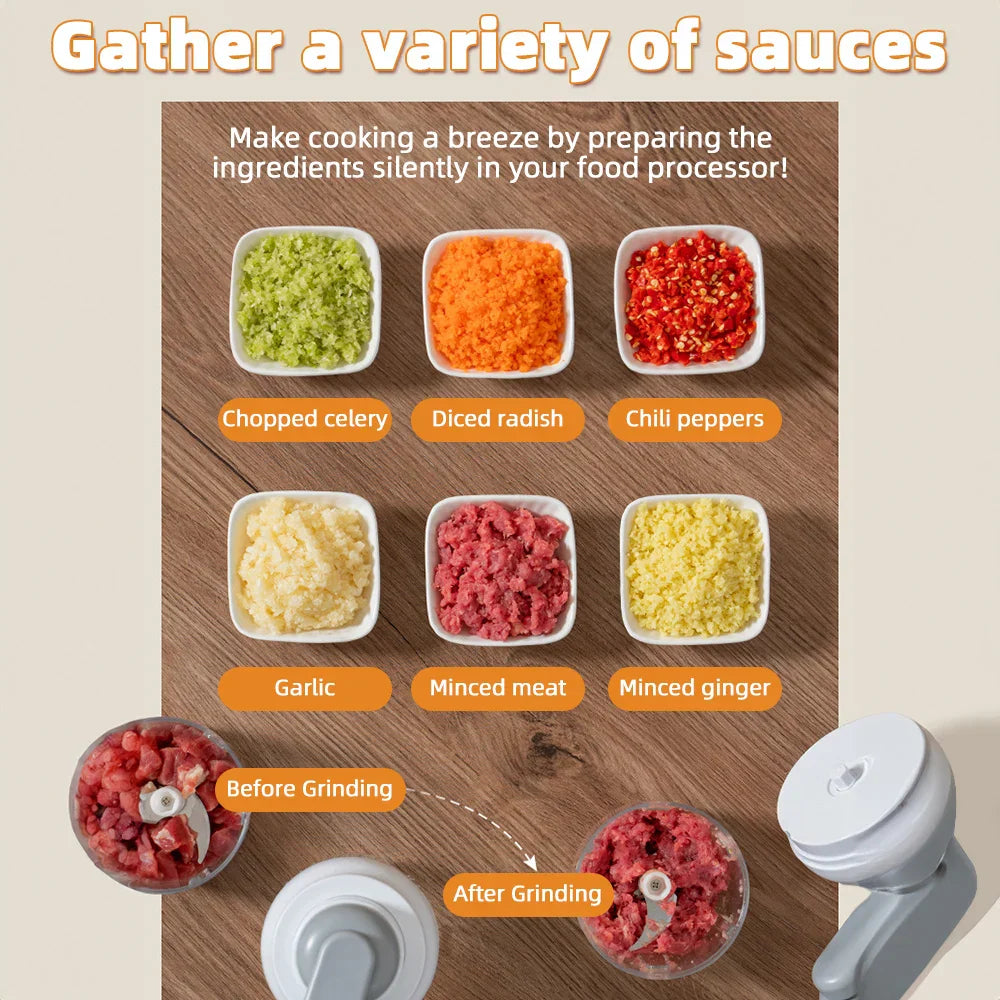 BowLift | Manual Grinder Garlic Vegetable Chopper