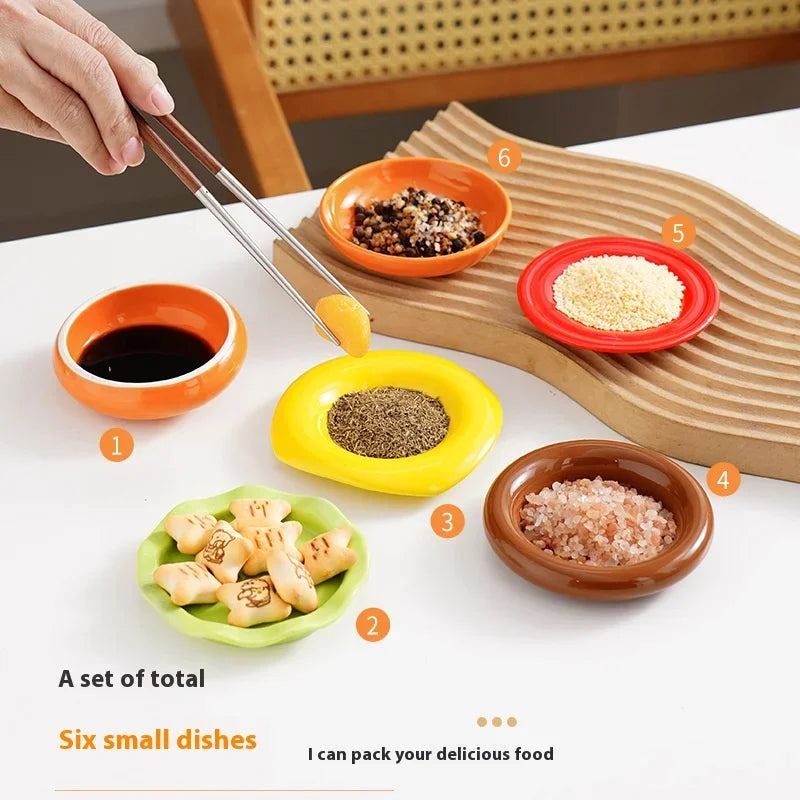 BowLift | Mini Stacked Hamburger Ceramic Plate Set