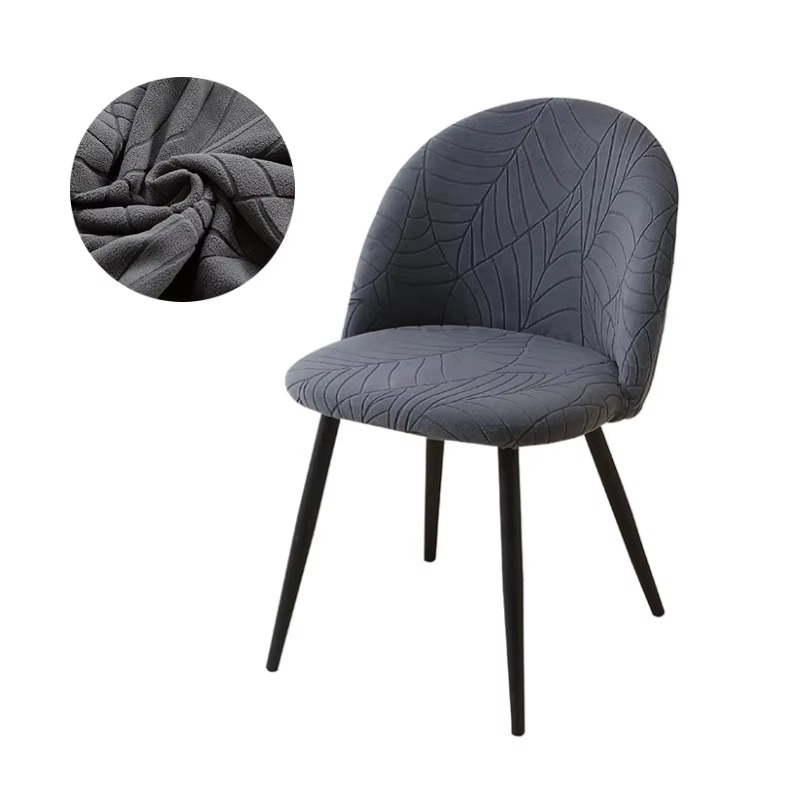BowLift | Elastic Velvet Chair Covers - Stretch Low Back Slipcovers for Dining and Makeup Chairs