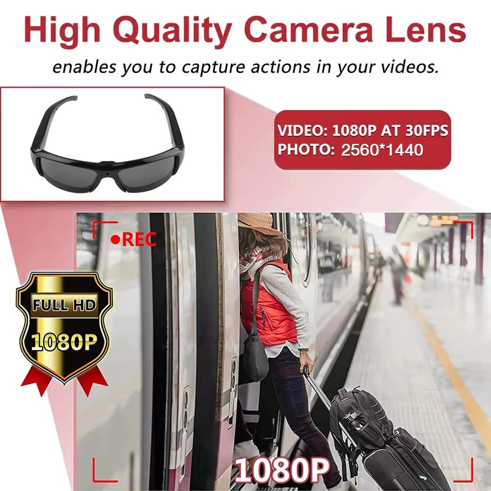 BowLift | 1080P HD Wearable Sunglasses Camera with Video Recorder for Outdoor Surveillance