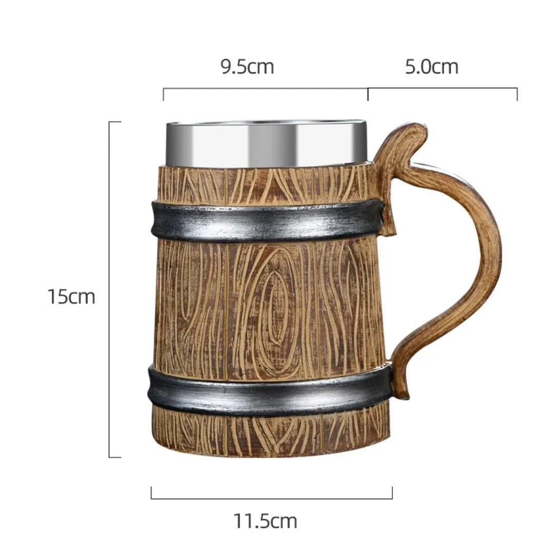 BowLift | 3D Viking-Style Wooden Mug