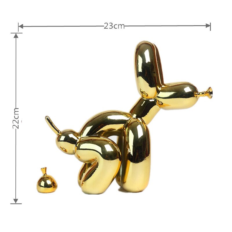 BowLift | Balloon Dog Sculpture, Balloon Art Statue, Mini Collectible Figure, Home Decor, Resin Figure, Desk Accessories, Room Decoration