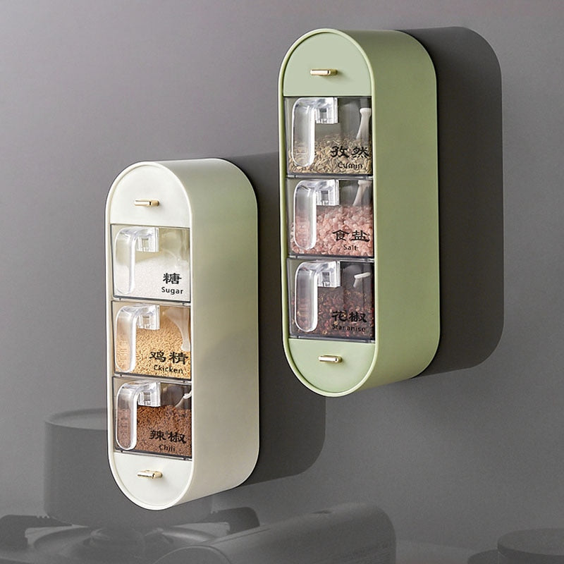 BowLift | Kitchen Organizer Wall-Mounted Seasoning Station